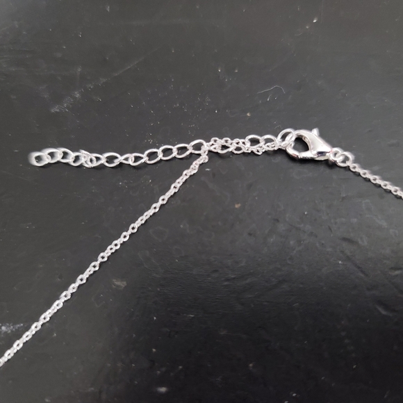 Love This Life fine silver plated necklace with red stone - Picture 3 of 3